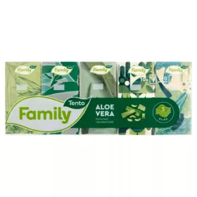 TENTO papírzsebkendő Aloe Vera 3 rétegű 10x10 db