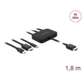   Delock USB-C , HDMI vagy mini DisplayPort 4K HDMI 1,8 m adapterkábelhez (85830)