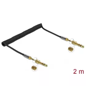   Delock Összecsavart kábelbővítmény 3,5 mm 3 tűs Sztereo Jack apa   Sztereo Jack apa csavar adapterre (85837)