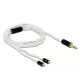 Delock Audio kábel 3,5 mm 3 tűs sztereo jack apa - 2 x MMCX apa 1,20 m (85845)