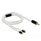Delock Audio kábel 2,5 mm 4 tűs sztereo jack apa - 2 x MMCX apa 1,20 m (85848)