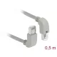 Delock Hálózati kábel RJ45 Cat.5e SF/UTP felfelé néző / lefelé néző 0,5 m