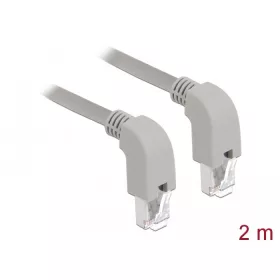   Delock Hálózati kábel RJ45 Cat.5e SF/UTP lefelé néző / lefelé néző 2 m
