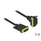 Delock DVI kábel 24+1 apa - 24+1 apa hajlított 3 m