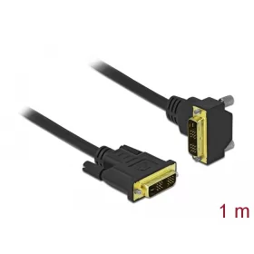 Delock DVI kábel 18+1 apa - 18+1 apa hajlított 1 m