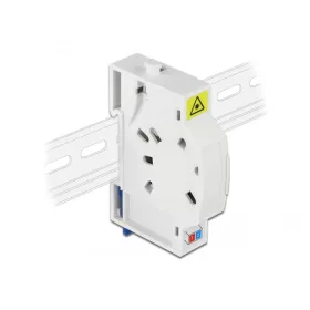   Delock 2 x SC Simplex vagy LC Duplex optikai rostkapcsoló doboz DIN sínhez (85922)