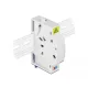 Delock 2 x SC Simplex vagy LC Duplex optikai rostkapcsoló doboz DIN sínhez (85922)