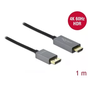   Delock DisplayPort 1.4 - HDMI kábel 4K, 60Hz (HDR) 1m (85928)