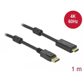   Delock DL85955 Displayport apa -> HDMI apa aktív kábel 1m