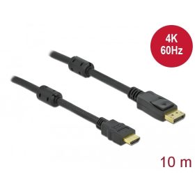   Delock Aktív DisplayPort 1.2 - HDMI kábel 4K 60 Hz 10 méter hosszú