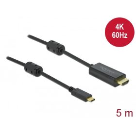   Delock Aktív USB Type-C  - HDMI kábel (DP Alt Mode) 4K 60 Hz 5 méter hosszú