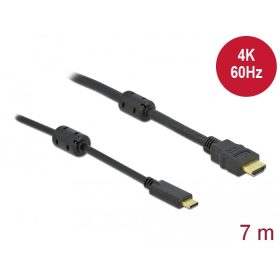   Delock Aktív USB Type-C  - HDMI kábel (DP Alt Mode) 4K 60 Hz 7 méter hosszú