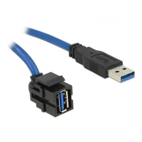   Delock Keystone modul, USB 3.0 A-csatlakozóhüvely 250  > USB 3.0 A-csatlakozódugó, 1,5 m kábellel (86011)
