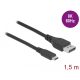 Delock USB Type-C- DisplayPort kábel (DP Alt Mode) 8K 60 Hz 1,5 m DP 8K ellenőrzött (86040)