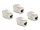 Delock Keystone modul, RJ45-aljzat Cat.6A STP 4 db.-os (86050)