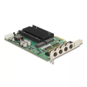   Delock PCI Express x4 kártya - 4 x M12 Gigabit LAN PoE+ (86054)