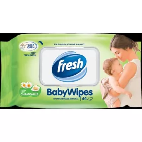 FRESH Baby törlőkendő kamilla 64 db