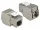 Delock Keystone modul RJ45 anya > RJ45 anya Cat.6, szürke