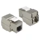 Delock Keystone modul RJ45 anya > RJ45 anya Cat.6, szürke