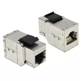   Delock Keystone modul RJ45 anya > RJ45 anya Cat.6 ezüst (86166)