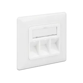   DELOCK Keystone 3-portos fali kimeneti nyílás, kompakt (86194)
