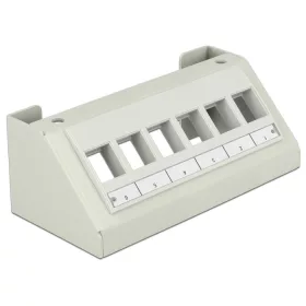 Delock Keystone Multimédiás Panel 6 Portos szürke (86218)