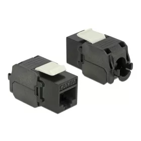   Delock Keystone modul RJ45-csatlakozó > LSA Cat.6A UTP fekete (86267)