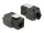 Delock Keystone modul RJ45-csatlakozó > LSA Cat.6A UTP fekete (86267)