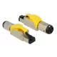 Delock RJ45 dugaszoló szerelvény Cat.6A anyaga: fém
