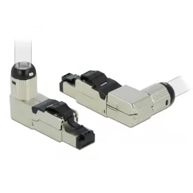   Delock RJ45 dugaszoló szerelvény Cat.6A fém ívelt (86289)