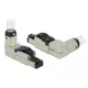 Delock RJ45 dugaszoló szerelvény Cat.6A fém ívelt (86289)