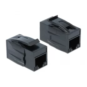   Delock Keystone modul RJ45-aljzat -> RJ45-aljzat Cat.6A UTP fekete (86298)