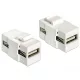 Delock Keystone modul USB 2.0 A anya> USB 2.0 A anya (86317)