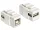 USB modul, USB 2.0 A típusú aljról USB 2.0 B típusú aljra, fehér, Keystone