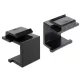 Delock Keystone fedél fekete (86321)