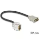 Delock Keystone modul HDMI anya > HDMI anya 250 kábel, 22cm (86328)