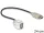 Delock Keystone modul USB 2.0 A anya > USB 2.0 A anya 250  kábellel (86329)