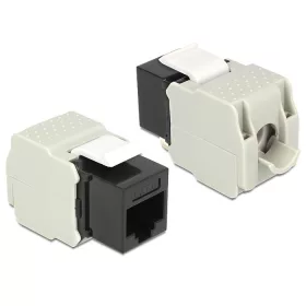   Delock Keystone Module RJ45 anya > LSA Cat.6 UTP fekete (86340)