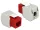 Delock Keystone modul RJ45 jack > LSA Cat.6 UTP piros-fehér (86344)
