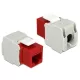 Delock Keystone modul RJ45 jack > LSA Cat.6 UTP piros-fehér (86344)