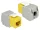 Delock Keystone modul RJ45 jack > LSA Cat.6 UTP fehér-sárga (86345)