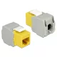 Delock Keystone modul RJ45 jack > LSA Cat.6 UTP fehér-sárga (86345)