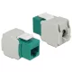 Delock Keystone modul RJ45 aljzat > LSA Cat.6 UTP zöld (86349)