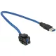 Delock Keystone modul USB 3.0 A anya > USB 3.0 A apa 250  kábellel