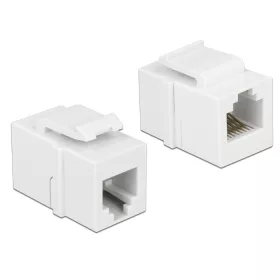   DELOCK Keystone modul RJ12 anya > RJ12 anya CAT.3 fehér (86380)