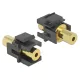 Delock Keystone modul sztereó jack anya 3,5 mm 4 tűs > sztereó jack anya 3,5 mm 4 tűs aranyozott