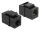 Delock Keystone modul RJ12 anya > RJ12 anya Cat.3 fekete (86390)