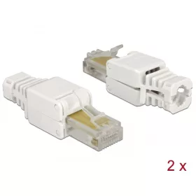   Delock RJ45 dugó Cat.5e UTP szerszám nélkül szerelheto 2 darab