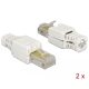 Delock RJ45 dugó Cat.5e UTP szerszám nélkül szerelheto 2 darab