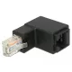 Delock RJ45 apa L alakú > RJ45 anya Cat.6 UTP adapter (86424)